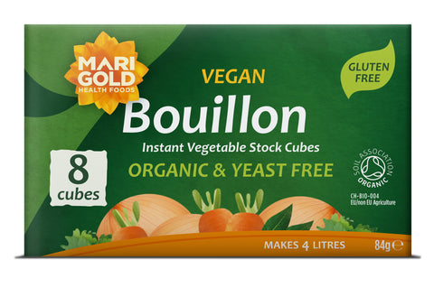 Marigold Health Foods Stock Cubes Yeast Free Green 8pk (Pack of 12)
