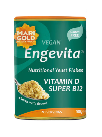 Marigold Health Foods Engevita Yeast Vit D B12 Green 100g