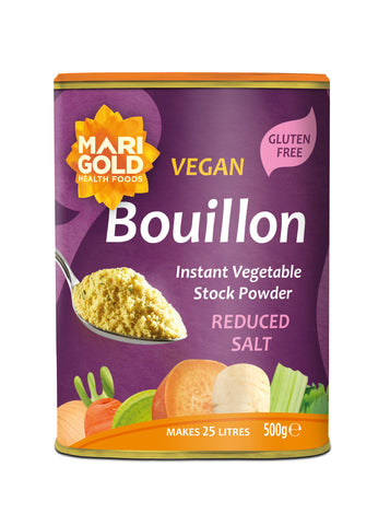 Marigold Health Foods Vege Bouillon Less Salt Purple 500g