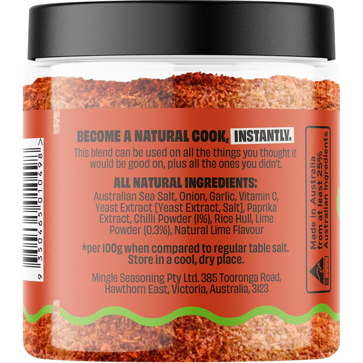Mingle Chilli & Lime Seasoned Salts 110g