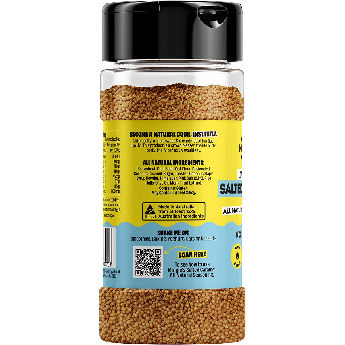 Mingle Liv's Fave Salted Caramel All Natural Sweet Topper 130g