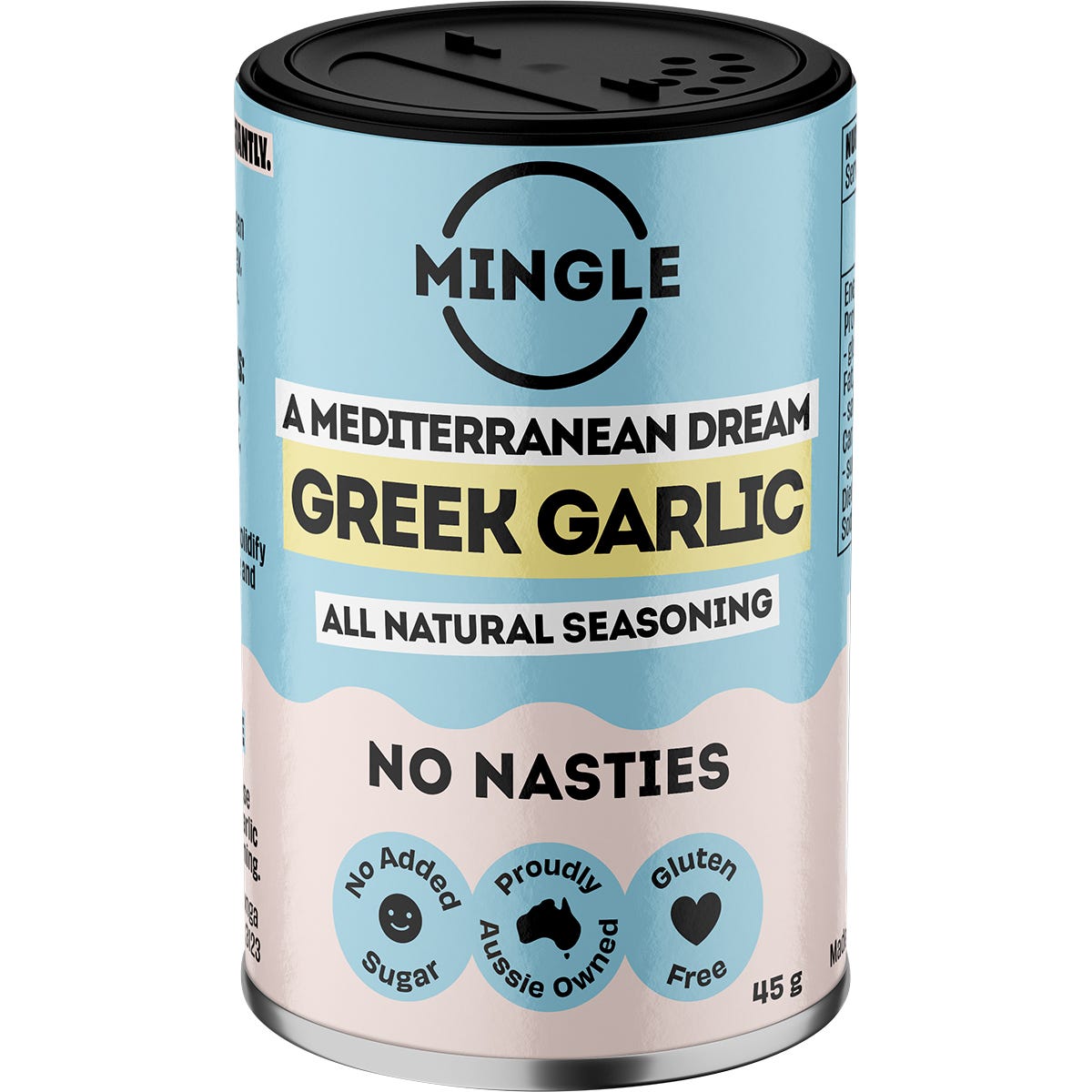 Mingle Greek Garlic All Natural Seasoning 5x45g