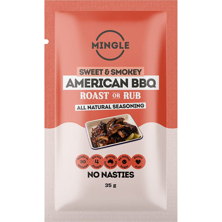 Mingle American BBQ Roast Or Rub All Natural Seasoning 12x35g