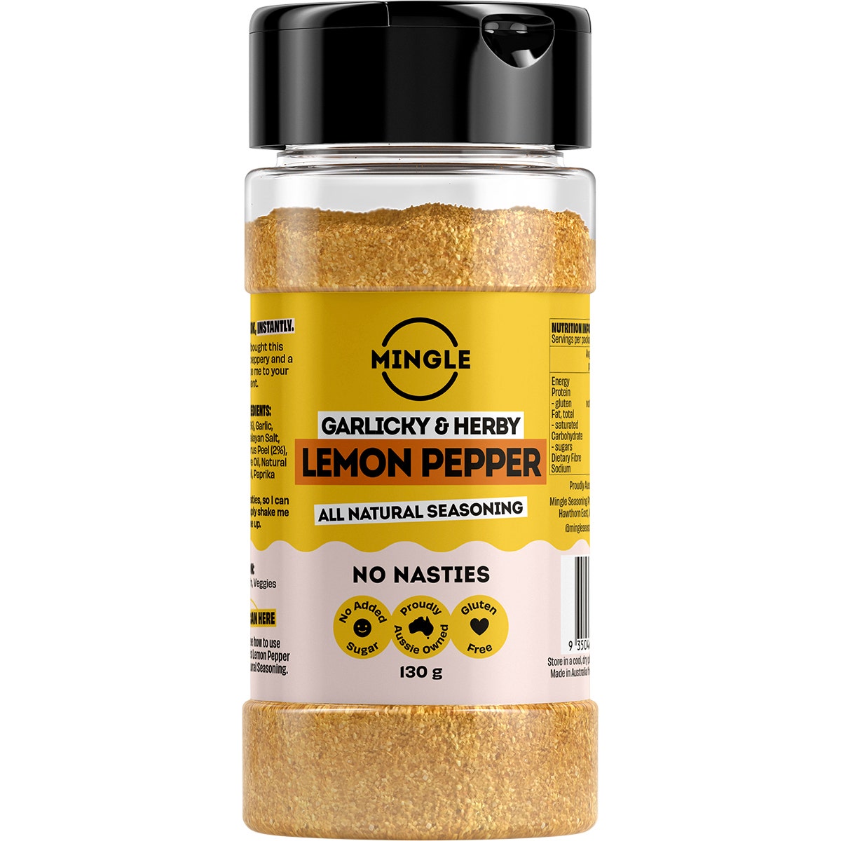 Mingle Lemon Pepper All Natural Seasoning 130g