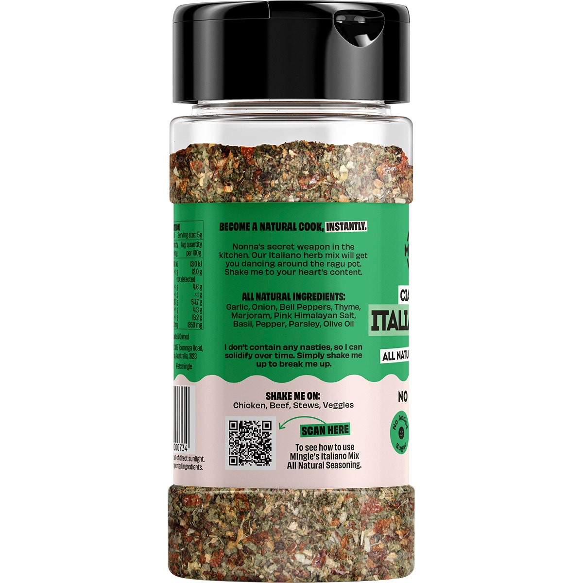 Mingle Italiano Mix All Natural Seasoning 100g