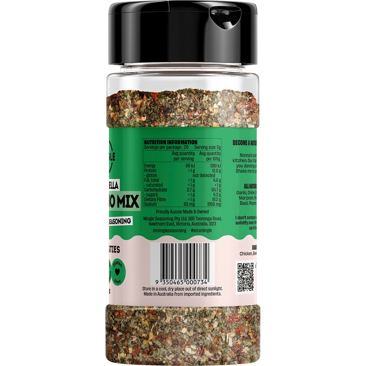 Mingle Italiano Mix All Natural Seasoning 100g