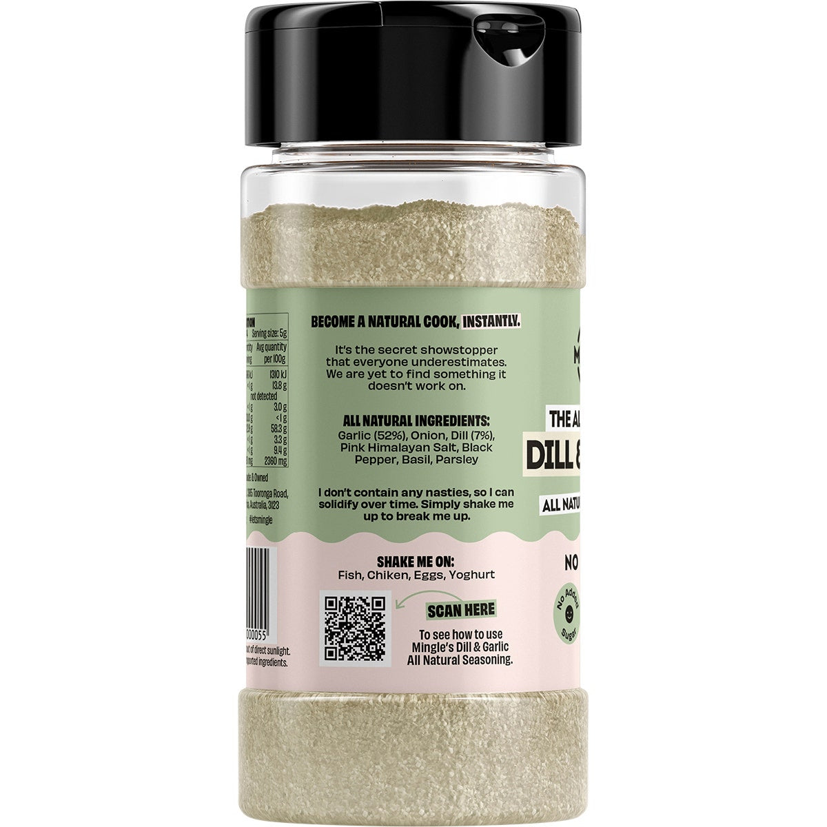 Mingle Dill & Garlic All Natural Seasoning 120g