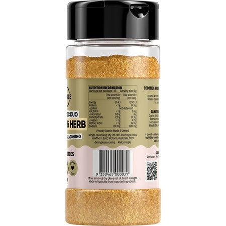 Mingle Garlic & Herb All Natural Seasoning 130g