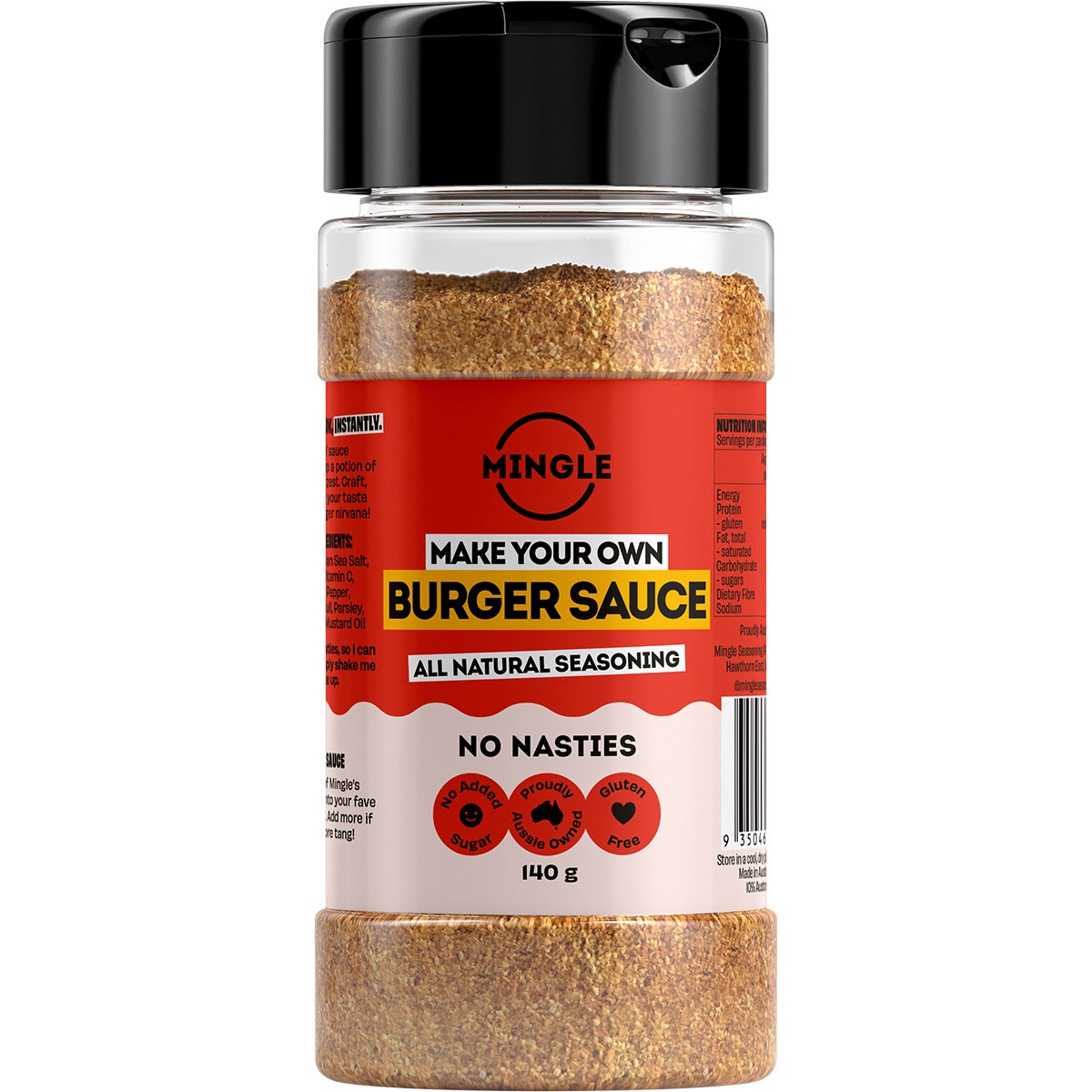 Mingle Burger Sauce All Natural Seasoning 140g