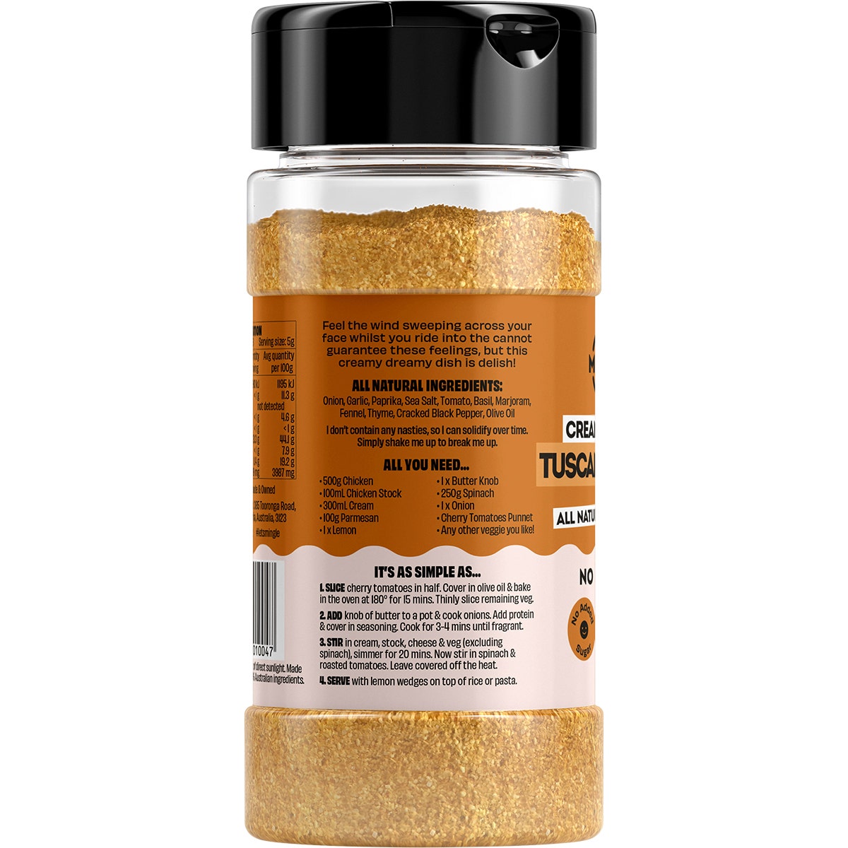 Mingle Tuscan Chicken All Natural Seasoning 90g