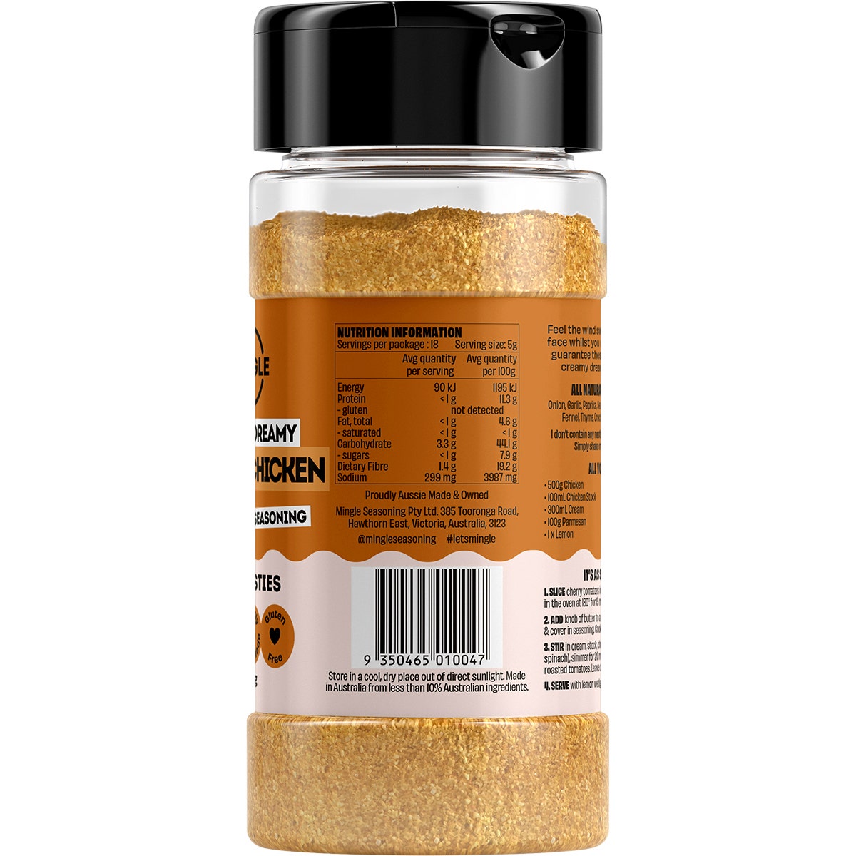 Mingle Tuscan Chicken All Natural Seasoning 90g