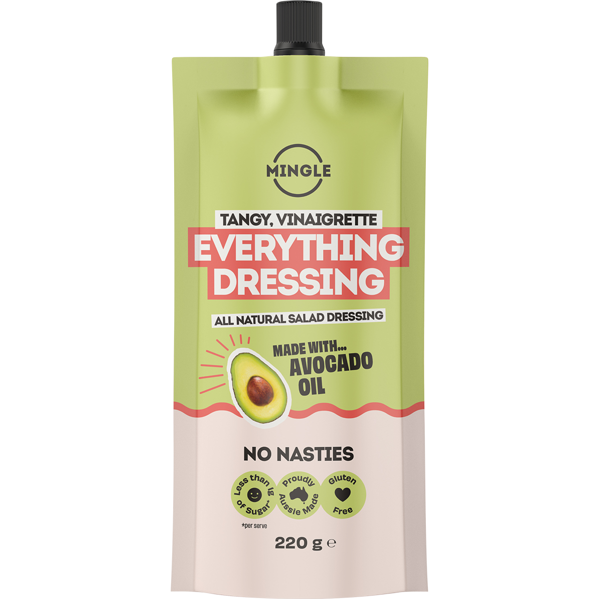 Mingle Everything All Natural Salad Dressing 220g x 8 Pack