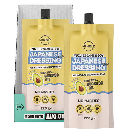 Mingle Japanese Style All Natural Salad Dressing 220g x 8 Pack