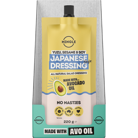 Mingle Japanese Style All Natural Salad Dressing 220g x 8 Pack