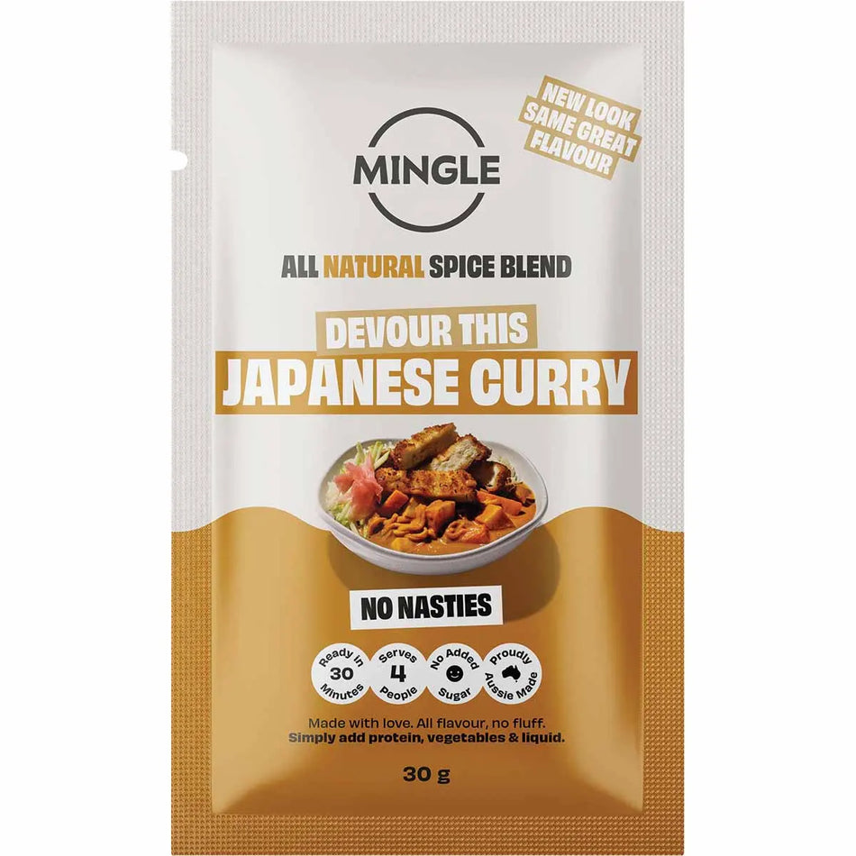 MINGLE Japanese Curry All Natural Recipe Base 12x30g