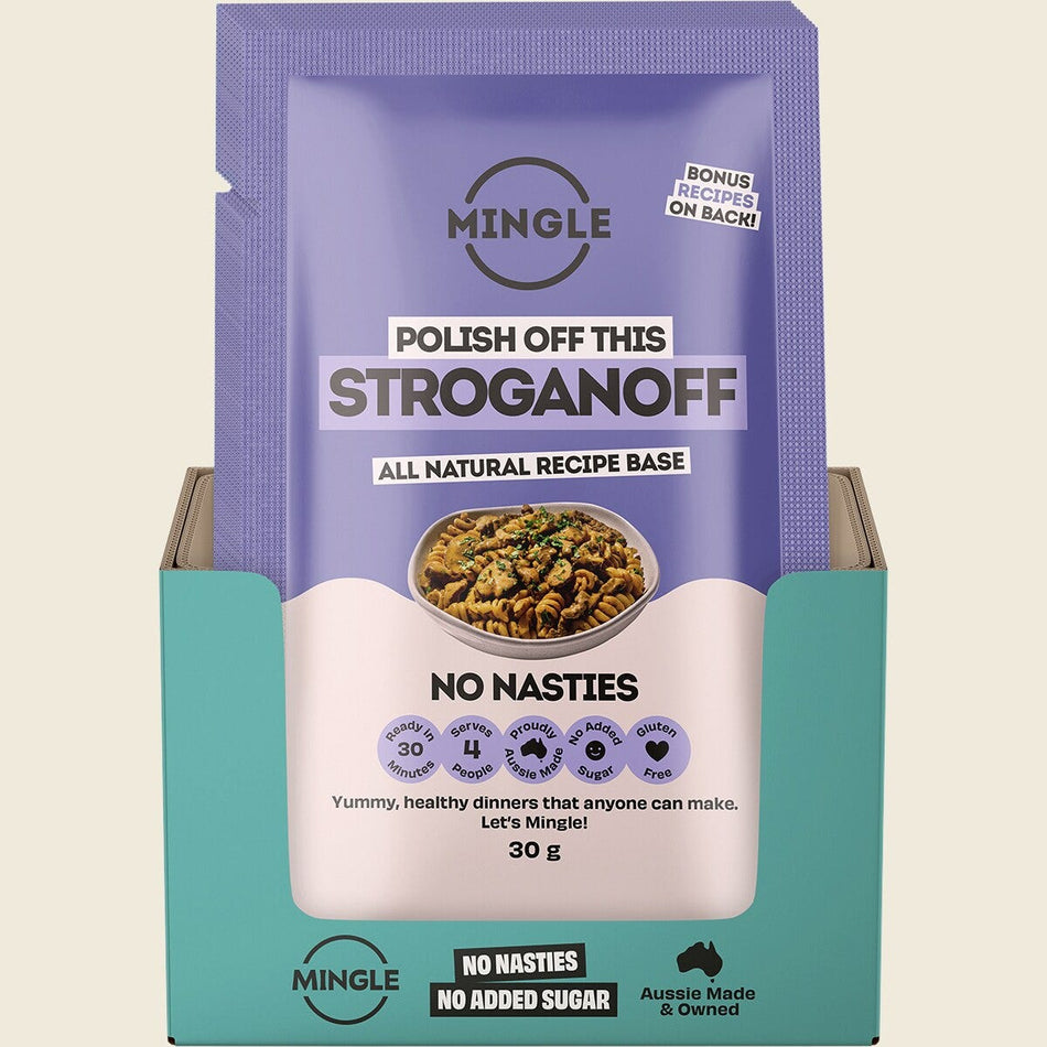 MINGLE Natural Seasoning Blend Hearty Stroganoff 12x30g