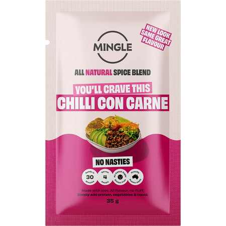 MINGLE Natural Seasoning Blend Chilli Con Carne 12x35g