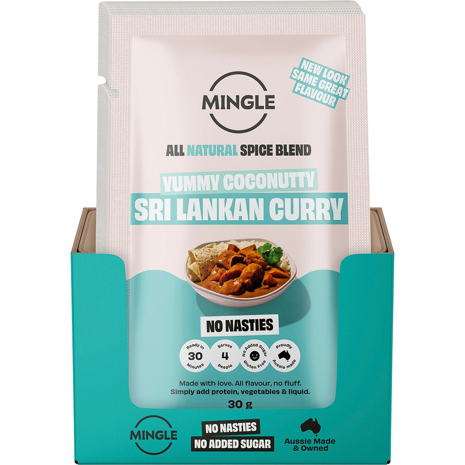 MINGLE Natural Seasoning Blend Sri Lankan Curry 12x30g