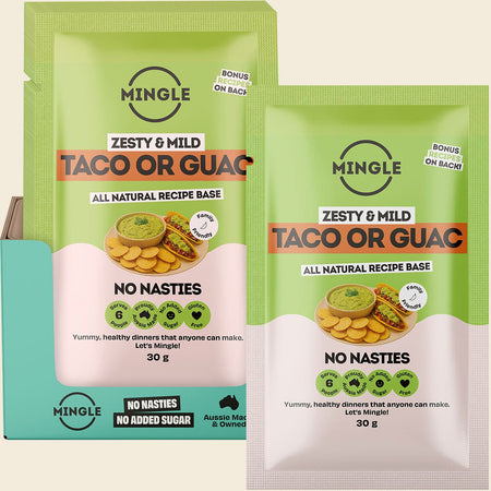 Mingle Taco or Guac All Natural Recipe Base 12x30g