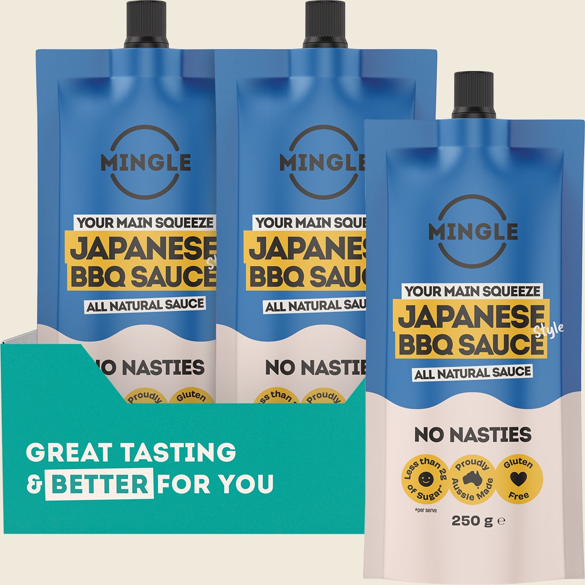 Mingle Japanese BBQ All Natural Sauce 10x250g