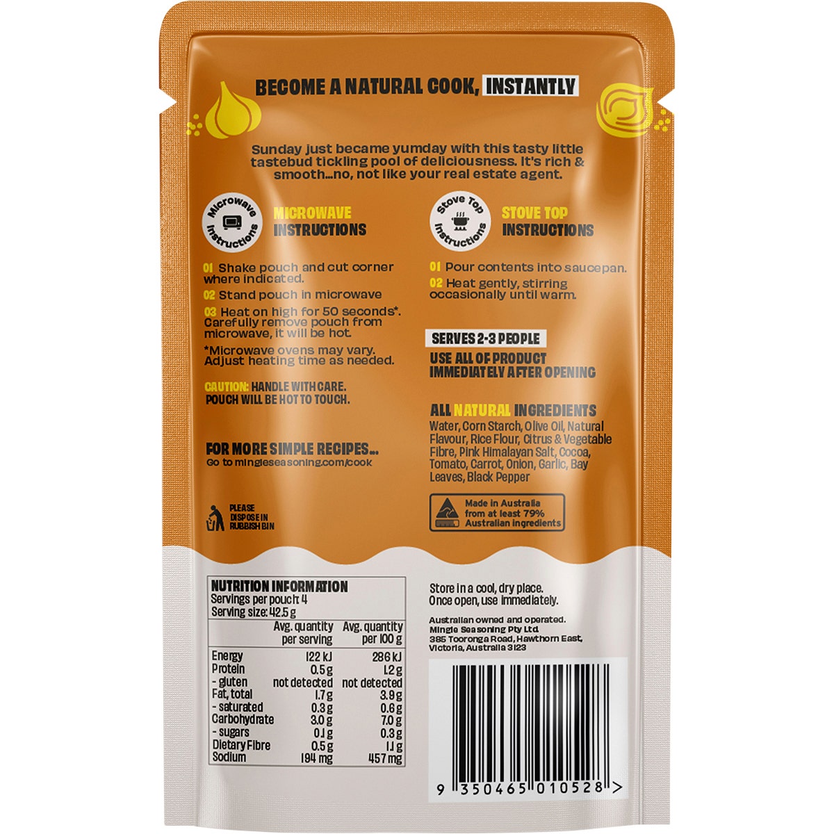 Mingle Traditional All Natural Flavoured Gravy 8x170g