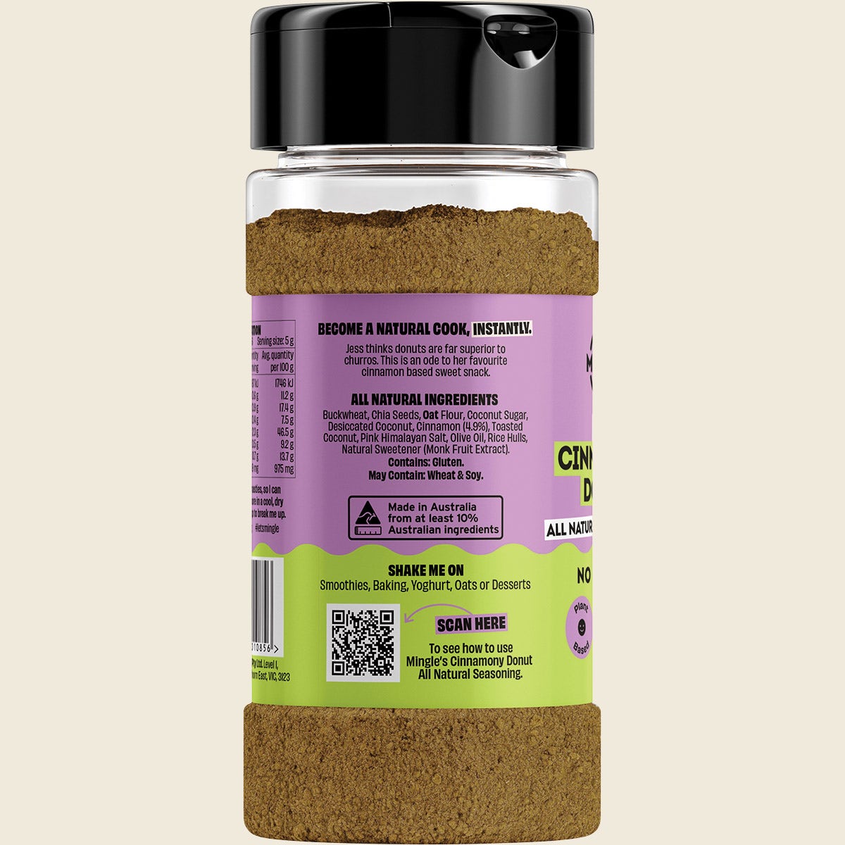 Mingle Jess' Cinnamony Donut All Natural Sweet Topper 130g