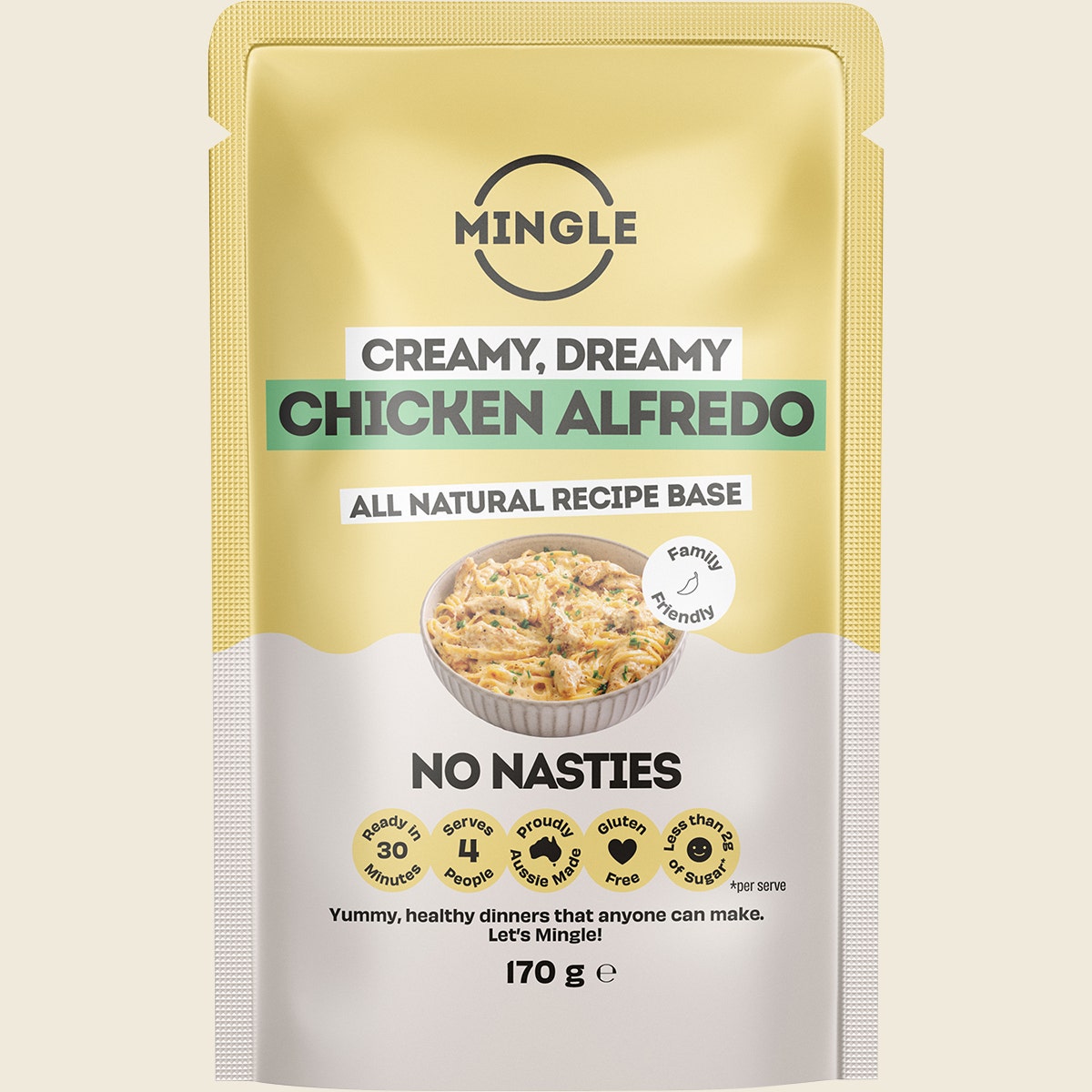 Mingle Chicken Alfredo All Natural Recipe Base 8x170g