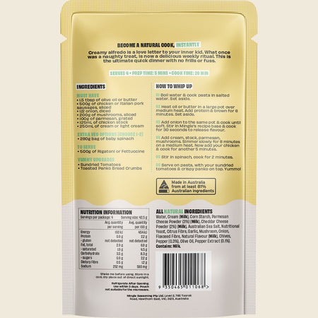 Mingle Chicken Alfredo All Natural Recipe Base 8x170g
