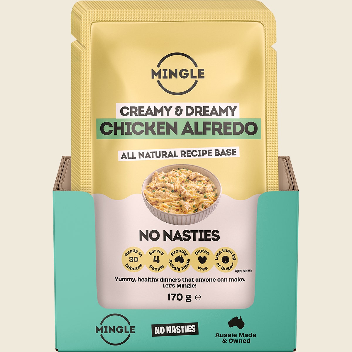 Mingle Chicken Alfredo All Natural Recipe Base 8x170g