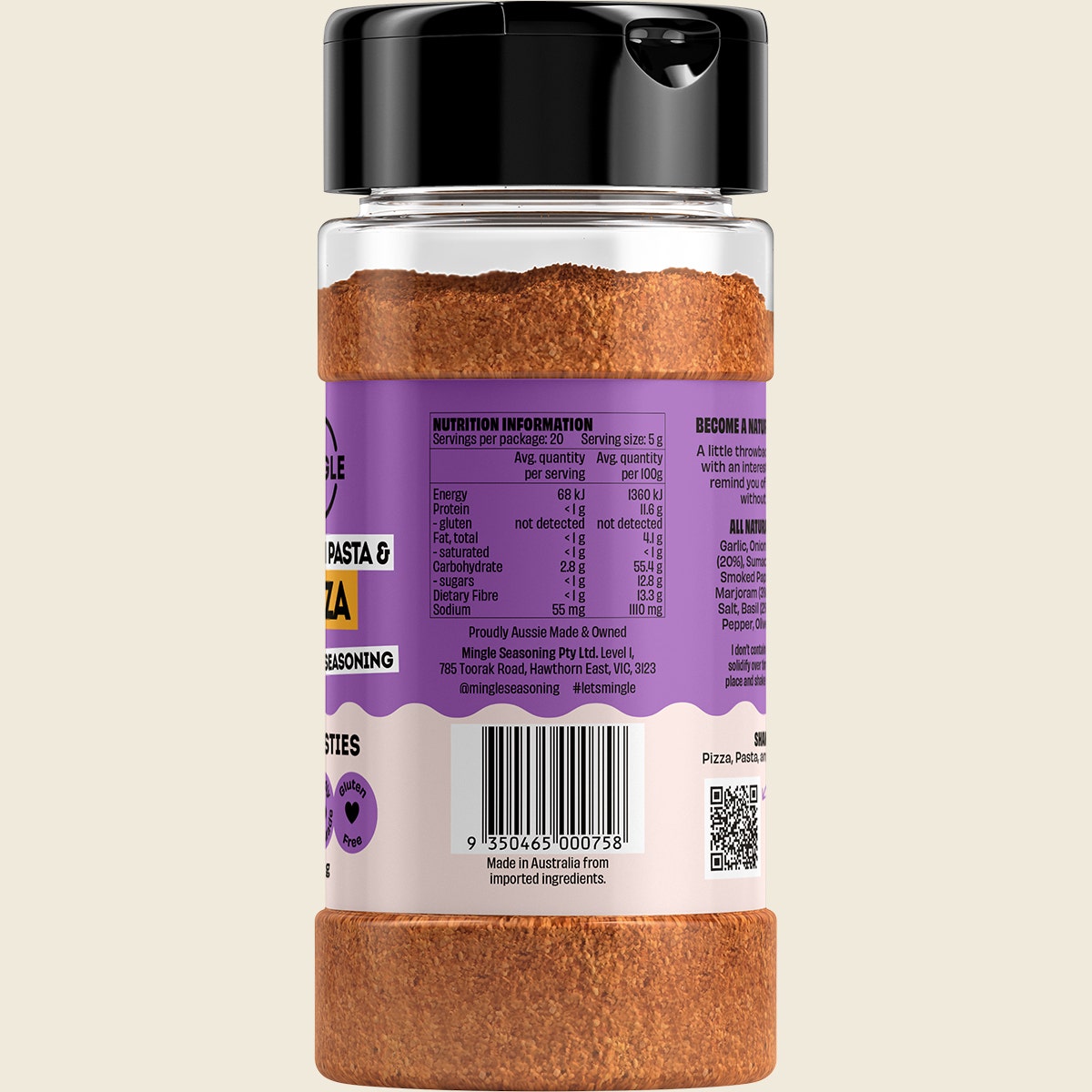 Mingle Pizza All Natural Seasoning 100g
