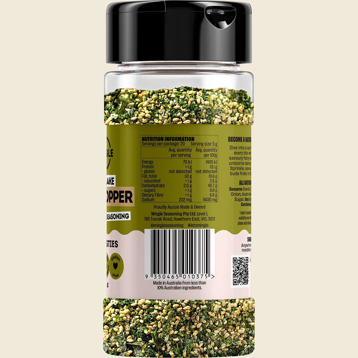 Mingle Furikake Rice Topper All Natural Seasoning 100g