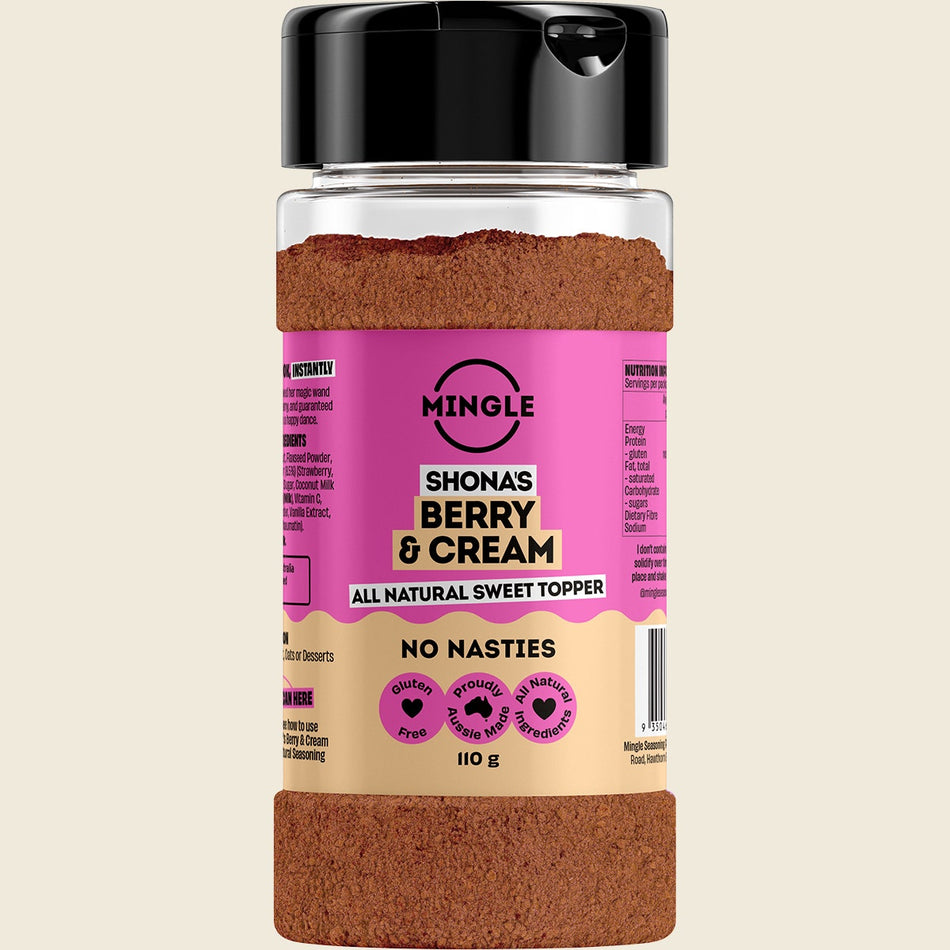 Mingle Shonas Berry & Cream All Natural Sweet Topper 110g