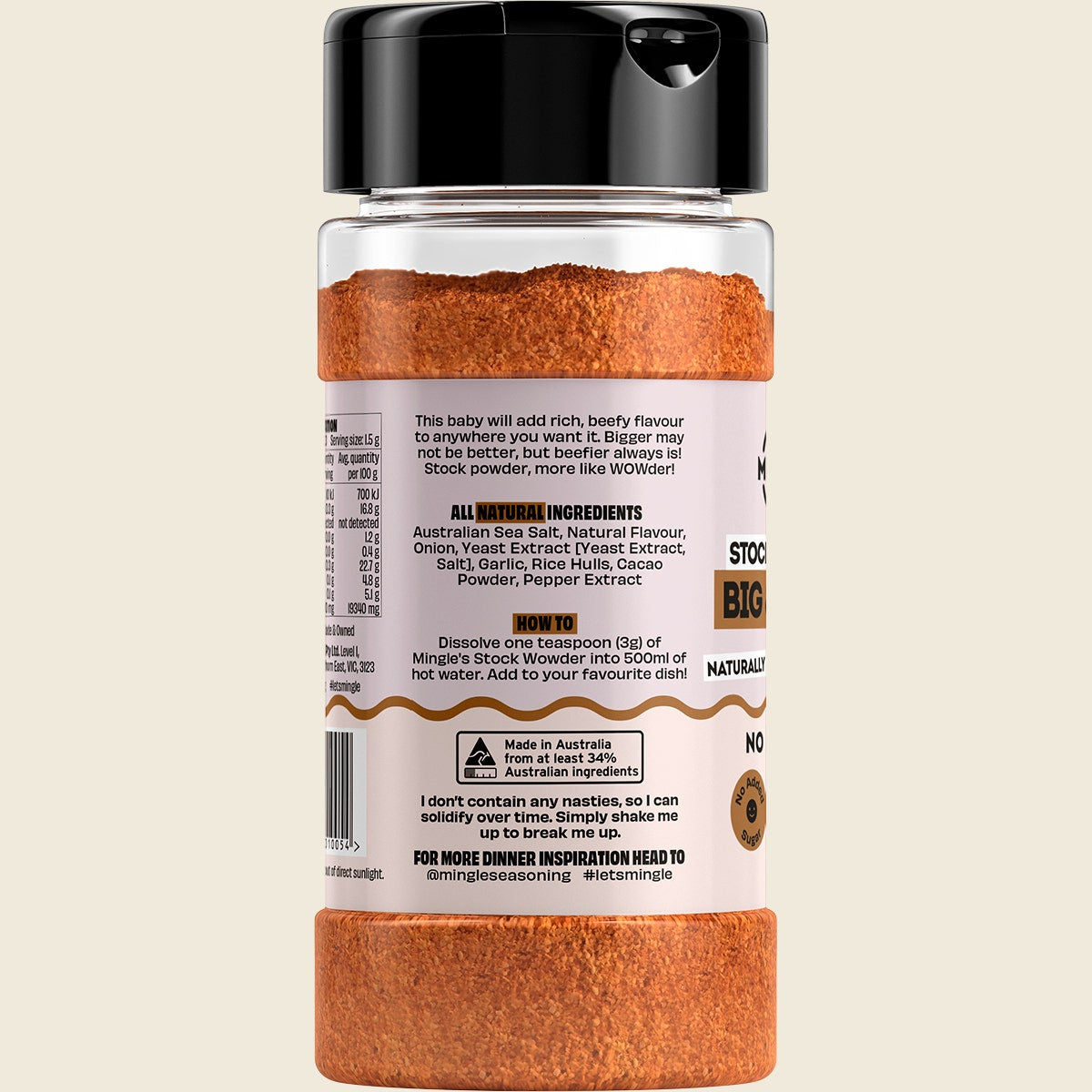 Mingle Big & Beefy Naturally Flavoured Stock 140g