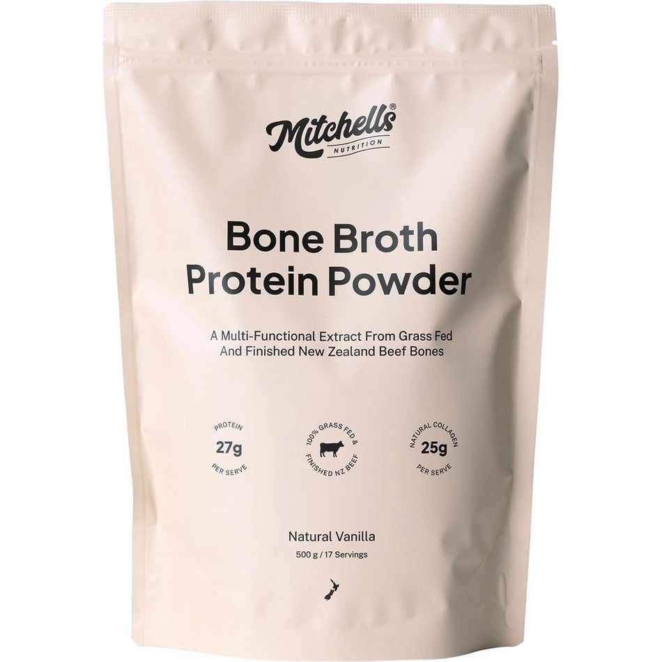 Mitchells Nutrition Bone Broth Protein Powder Vanilla 500g