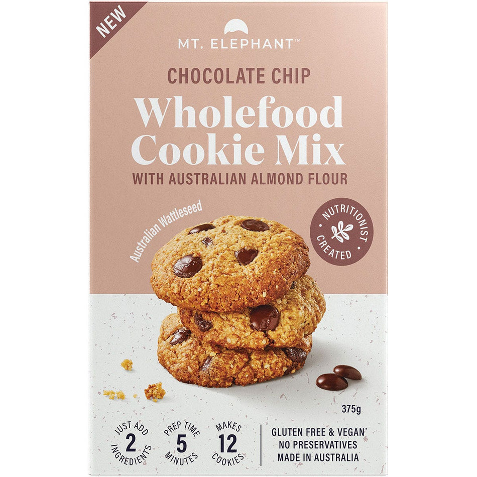 MT. ELEPHANT Wholefood Cookie Mix Chocolate Chip 5x375g