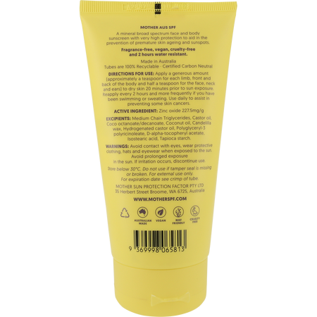 Mother SPF Mineral Sunscreen SPF50+ 120g