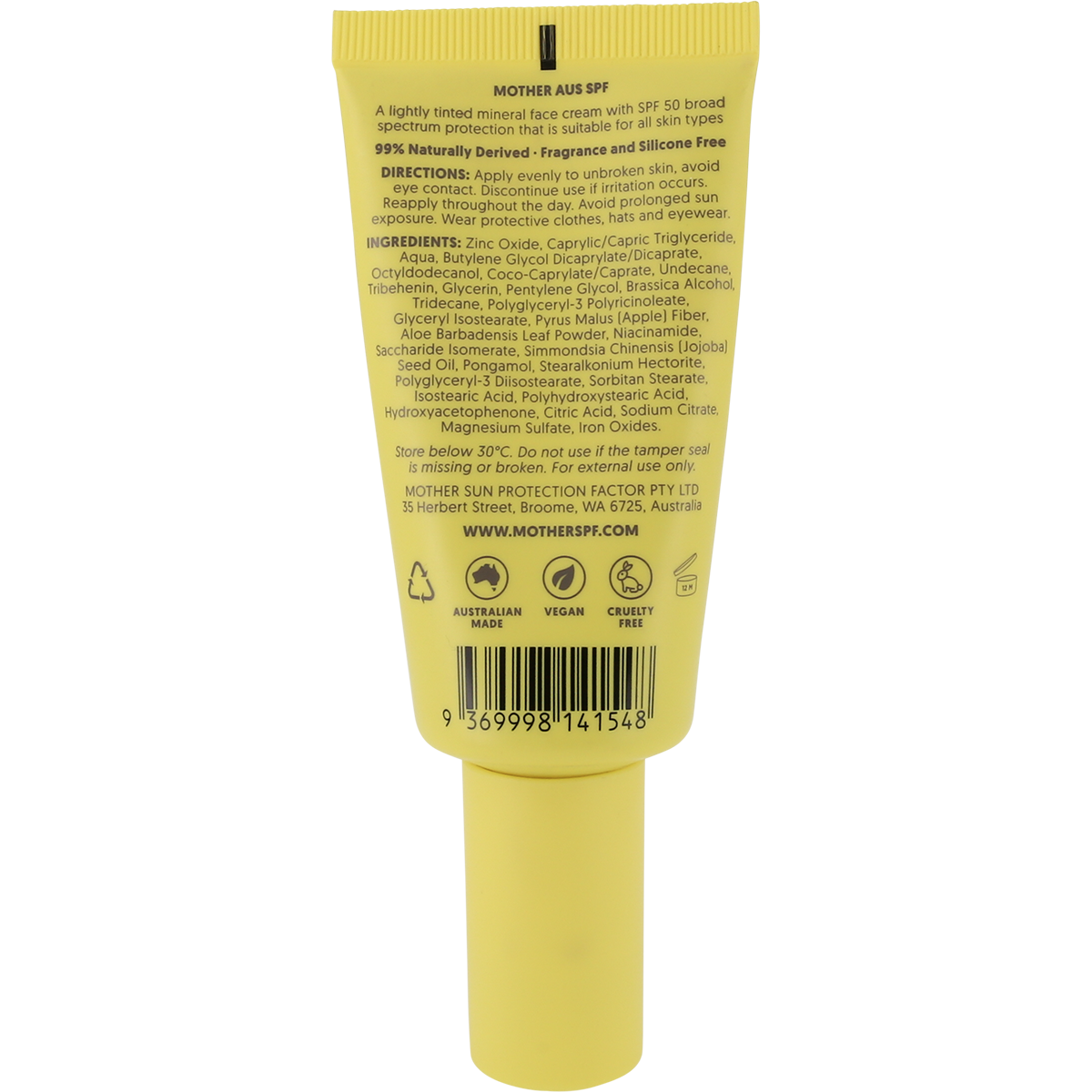 Mother SPF Tinted Base Mineral Sunscreen SPF50 50g