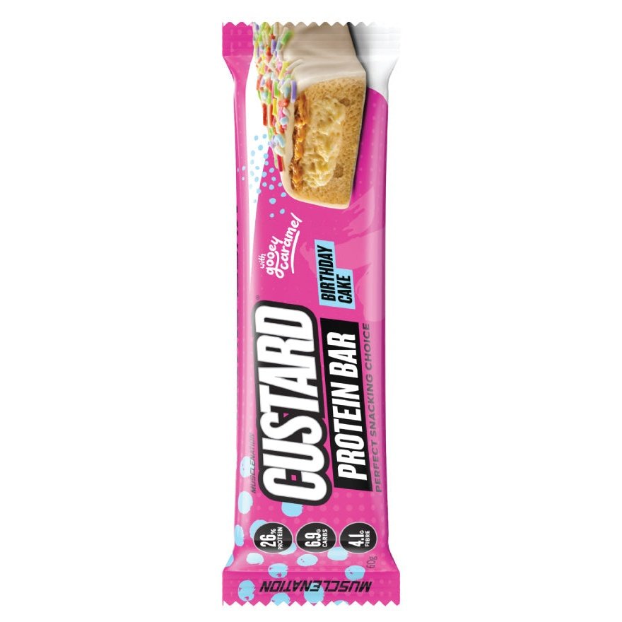 Muscle Nation Crisp Protein Bar Birthday Cake 50g Pack of 12