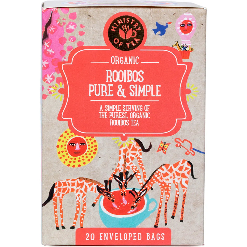 MINISTRY OF TEA Herbal Tea Bags Rooibos Pure & Simple 20