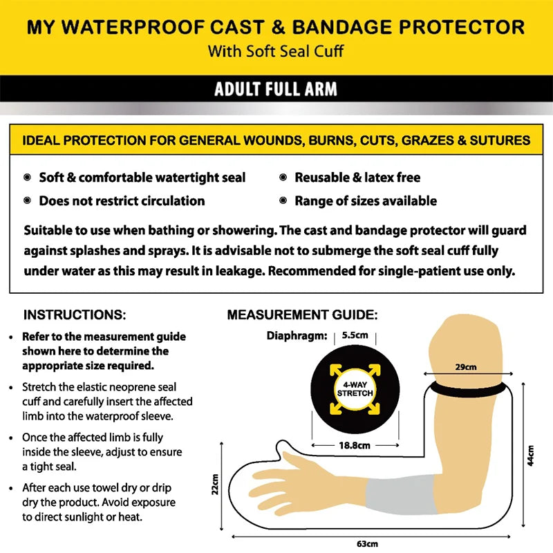 MY Waterproof Cast & Bandage Protector Child Full Arm