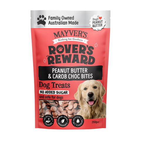 Mayver's Rover's Reward Peanut Butter Choc Carob Bite 250g(Pack of 5)