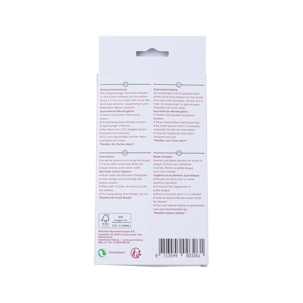 Maharishi Ayurveda Ayurdent Tongue Cleaner Stainless Steel