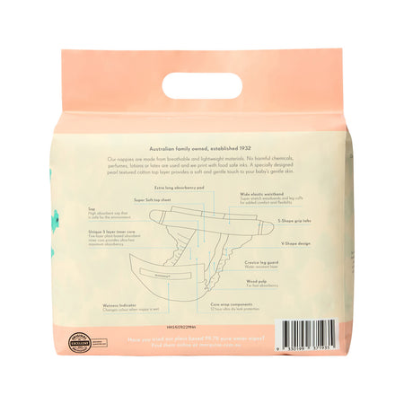 Marquise Premium Nappies 73% Plant Based Crawler Size 3 6-11kg x 20 Pack