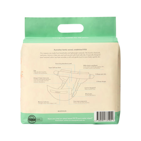 Marquise Premium Nappies 73% Plant Based Toddler Size 4 10-15kg x 18 Pack