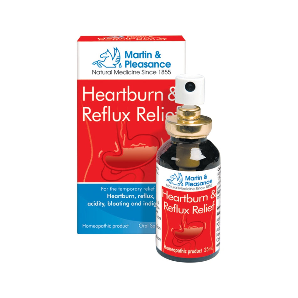 Martin & Pleasance Homoeopathic Complexes Heartburn & Reflux Relief Spray 25ml
