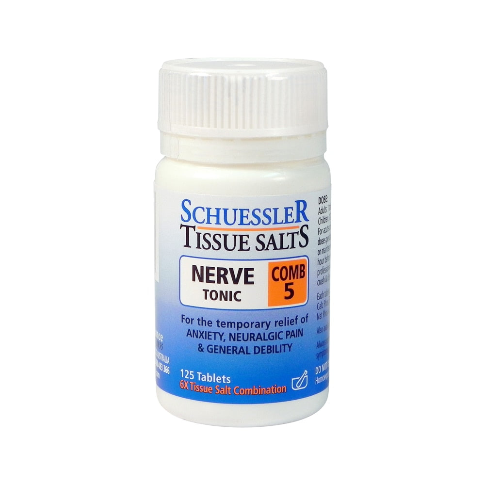 Martin & Pleasance Schuessler Tissue Salts Comb 5 Nerve Tonic 125t