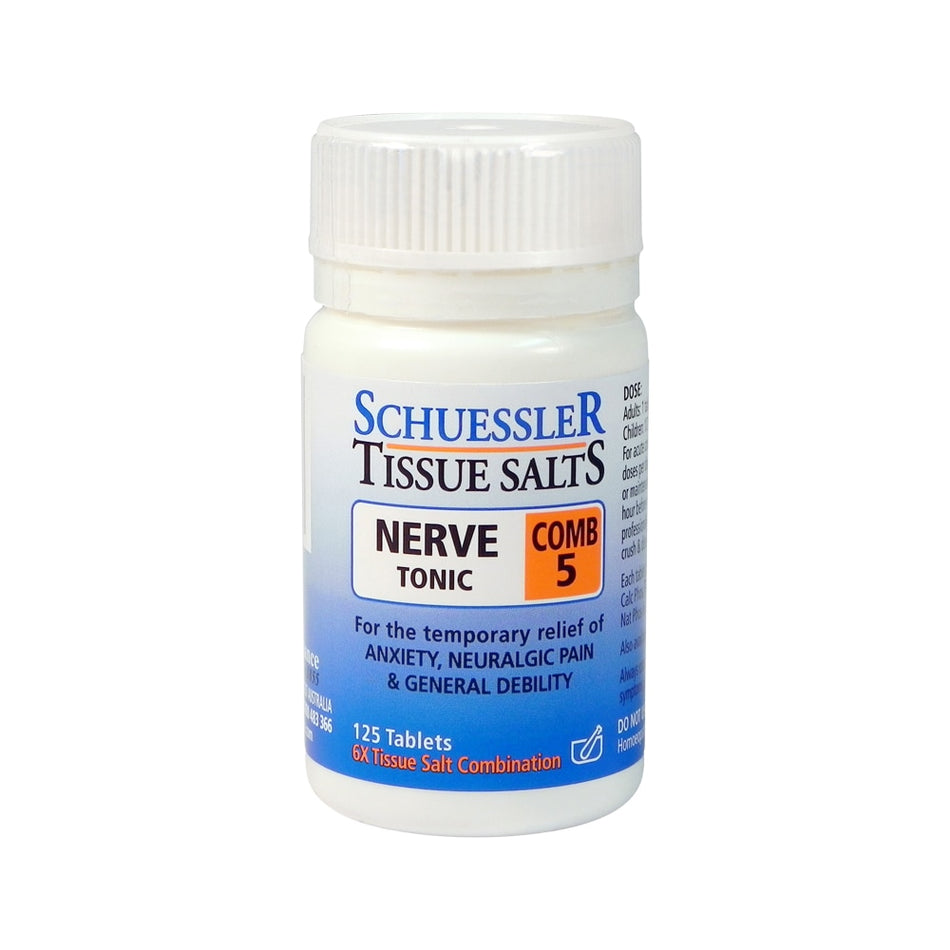 Martin & Pleasance Schuessler Tissue Salts Comb 5 Nerve Tonic 125t