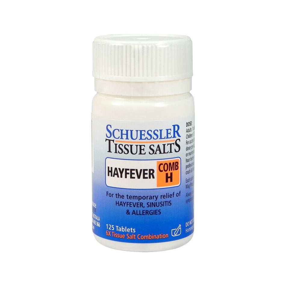 Martin & Pleasance Schuessler Tissue Salts Comb H Hayfever 125t