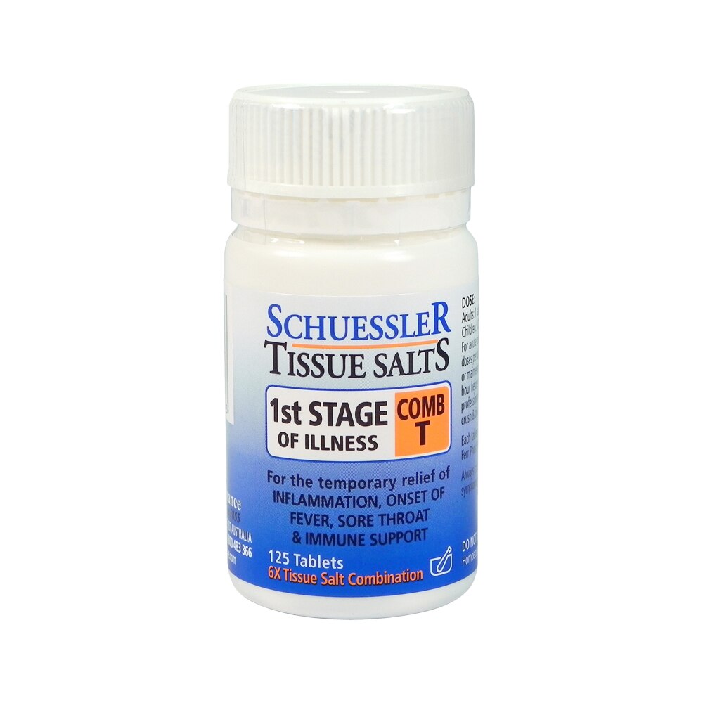 Martin & Pleasance Schuessler Tissue Salts Comb T 1st Stage of Illness 125t