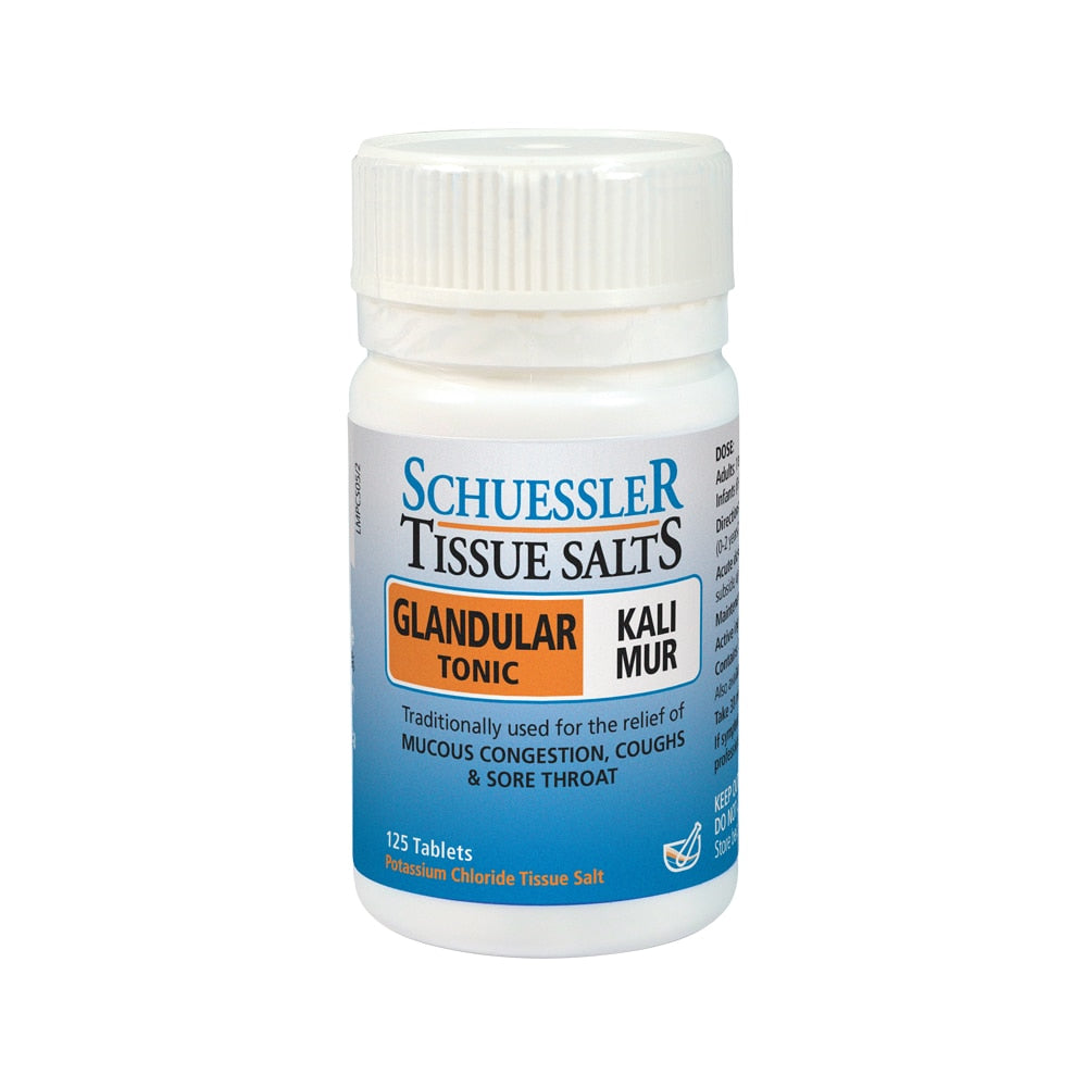 Martin & Pleasance Schuessler Tissue Salts Kali Mur Glandular Tonic 125t